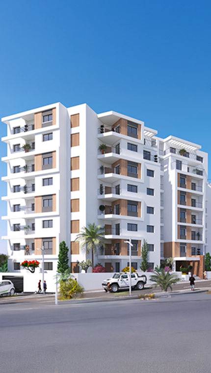 Six-story ultra-luxury residential building in Ennasr II
